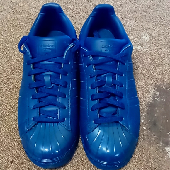 blue patent leather adidas